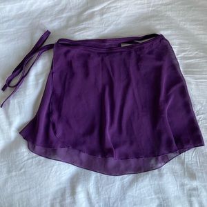Purple Capezio Ballet Wrap Skirt